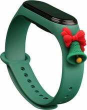 Jõuluteemaline rihm Xiaomi Mi Band 3/4, tumeroheline