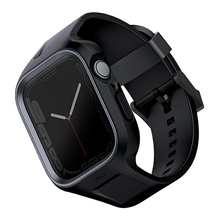 Uniq Monos 2in1 Apple Watch rihm + ümbris Series 4/5/6/7/8/9/SE/SE2 44/45mm, must