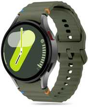 Tech-Protect silikoonist spordirihm Samsung Galaxy Watch 4/5/5 Pro/6/7/FE, army green