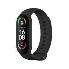 OEM silikoonrihm XIAOMI Mi Band 5/6/7, must
