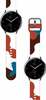 Kellarihm Hurtel Camo Samsung Galaxy Watch 46mm, sinine/valge/punane