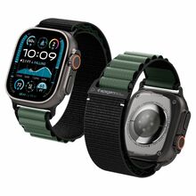 Spigen WBF1 rihm Apple Watch 44/45/46/49 mm, must ja roheline