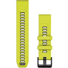 Garmin QuickFit 22, silikoonist kellarihm, amp yellow/graphite, 010-13392-08