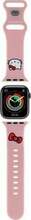 Hello Kitty Silicone Kitty Head rihm Apple Watch 42/44/45/49mm, roosa