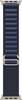 Apple Watch 49mm Navy Alpine Loop, Medium, natural titanium finish