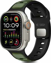 Kellarihm Tech-Protect IconBand Line, Apple Watch 44/45/46/49 mm, must/roheline