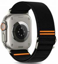 Tech-Protect Nylon Slip rihm Apple Watch 44/45/46/49 mm, must