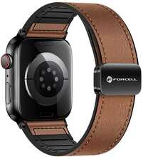 Forcell F-Design FA21 magnetiline ökonahast rihm Apple Watch 42/44/45/49 mm, pruun