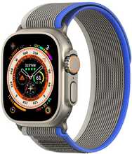 Kellarihm Dux Ducis YJ nailon, Apple Watch 42/44/45/49 mm, sinine-hall