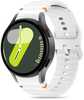 Tech-Protect Silicone Sport kellarihm Samsung Galaxy Watch 4/5/5 Pro/6/7/FE, valge