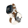 AmazingThing Class Band nahast rihm Apple Watch 45/46/49 mm, heledapruun