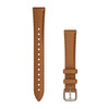 Garmin Lily 2 nahkrihm, kreemjas kuld / pruun