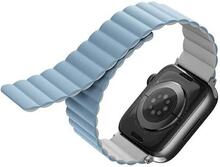 Uniq Revix rihm Apple Watch Series 1-9 / SE / SE2 / Ultra / Ultra 2 42/44/45/49mm, valge/sinine, magnetiline
