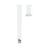 Connect 22 mm lame peaga nahk-silikoon magnetkellarihm, valge, 130 mm M/L