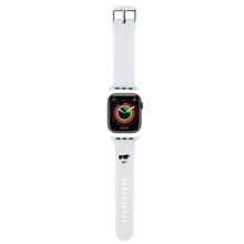 Karl Lagerfeld 3D kummist Choupette Heads rihm Apple Watch 38/40/41mm, valge
