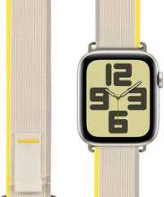 Obal:Me tekstiilrihm Apple Watch 42-49mm M-L, beež/kollane