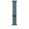 Kellarihm Apple Alpine Loop 49mm, Light Blue, Black Titanium Finish