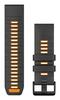 Garmin QuickFit 26 silikoonist kellarihm, grafiit/oranž