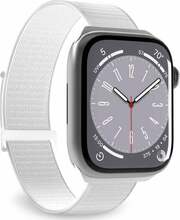 Puro Sport Nylon rihm Apple Watch 42/44/45/49mm, valge