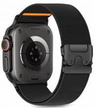 Kellarihm Tech-Protect Nylon Clasp Apple Watch 44/45/46/49 mm, must