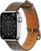 Kellarihm Hurtel Leather Apple Watch SE, 9, 8, 7, 6, 5, 4, 3, 2, 1 (38/40/41 mm), tumepruun