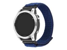 Kellarihm Fixed Sporty Strap Garmin QuickFit 22mm 160-210 mm, tumesinine nailon