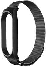 OEM metallrihm Xiaomi Mi Band 5/6, must (01)