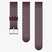 Kellarihm Suunto 20mm Athletic 1 Silicone Strap, burgundy gold