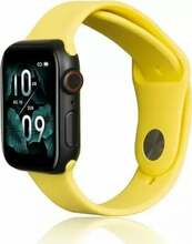 Beline silikoonrihm Apple Watch 42/44/45/49mm, kollane
