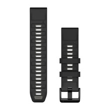 Garmin QuickFit 22mm silikoonrihm, must/hall, 010-13392-00