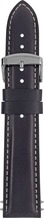 Zeppelin nahast rihm, must, 22 mm