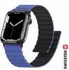 Kellarihm Swissten Silicone Magnetic Band, Apple Watch 42/44/45/49 mm, must/sinine