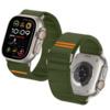 Tech-Protect Nylon Slip rihm Apple Watch 44/45/46/49 mm, roheline
