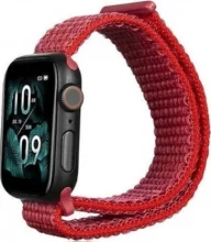 Beline Apple Watch nailonrihm, 42/45/49mm, punane