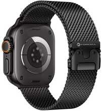 Kellarihm Forcell F-Design FA11, roostevaba teras, Apple Watch 38/40/41 mm, must