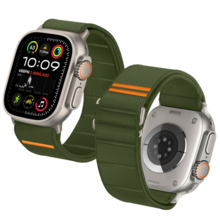 Tech-Protect Nylon Slip rihm Apple Watch 44/45/46/49 mm, roheline