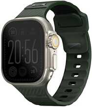Uniq Stride FKM kummist rihm Apple Watch Series 1-9 / SE / SE2 / Ultra 1 / 2 / 3, roheline