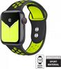 Kellarihm Crong Duo Sport Band Apple Watch 38/40/41 mm, must/laimiroheline