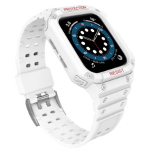 Kellarihm Hurtel Protect Strap Band, Apple Watch 7/6/5/4/3/2/SE (45/44/42mm), valge