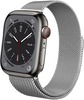 Kellarihm Crong Milano Steel, Apple Watch 42/44/45/49 mm, hõbe