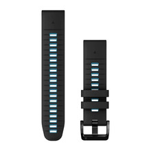 Garmin QuickFit 22 mm kellarihm, must / cirrus sinine silikoon