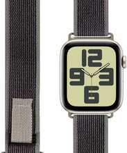 Obal:Me tekstiilrihm Apple Watch 42-49mm M-L, hall/roheline