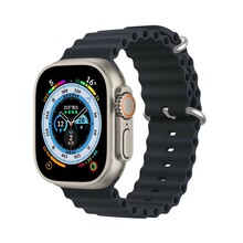Dux Ducis OceanWave silikoonrihm Apple Watch 42/44/45 mm, grafiit