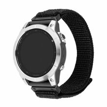 Kellarihm Fixed Sporty Strap Garmin QuickFit 22mm, must nailon