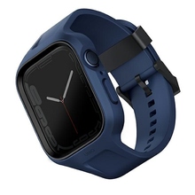 Uniq Monos 2in1 Apple Watch rihm + ümbris Series 4/5/6/7/8/9/SE/SE2 44/45mm, sinine