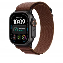Apple 49mm Burgundy Alpine Loop, Medium, Black Titanium Finish