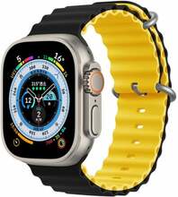 Devia Deluxe Sport6 rihm Apple Watch 38/40/41mm, must/kollane