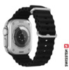 Swissten Marine silikoonrihm Apple Watch 42/44/45/49 mm, helehall