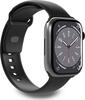 Puro ICON silikoonrihm Apple Watch 38/40/41 mm, must