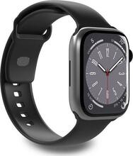 Puro ICON silikoonrihm Apple Watch 38/40/41 mm, must